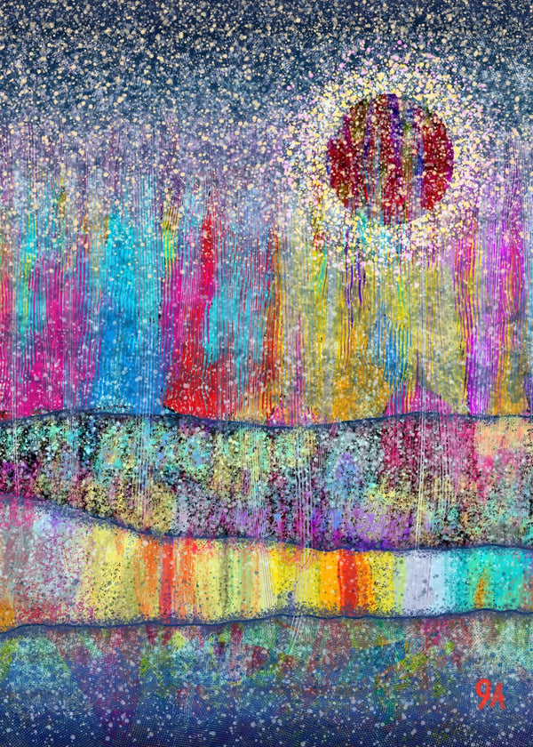 Blood Sun Particle Noise