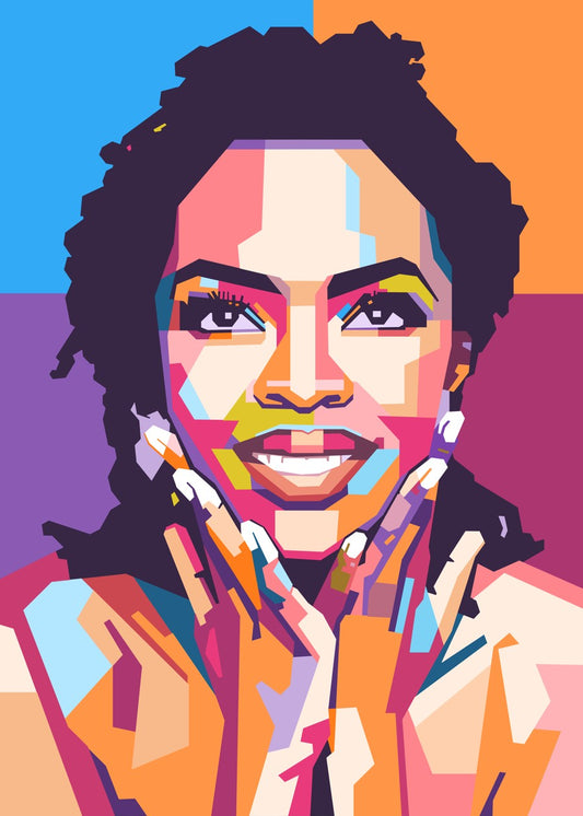 Lauryn Hill pop art portrait