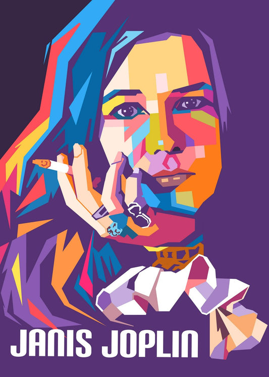 Janis Joplin wpap art