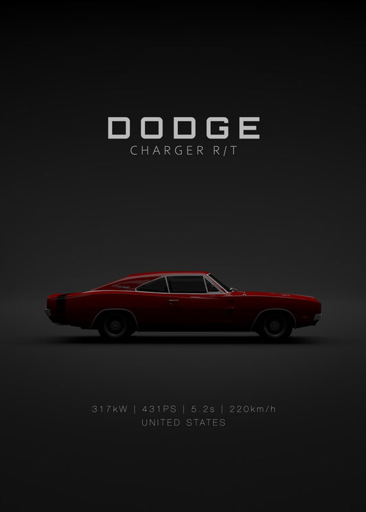 Dodge Charger RT 1969 - Red Sp