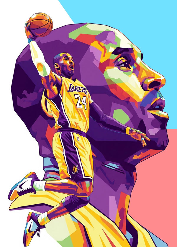 Kobe Bryant pop art portrait