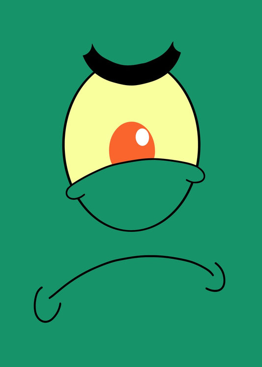 Plankton's Scheming Face