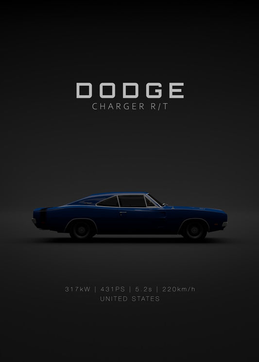 Dodge Charger RT 1969 - Blue