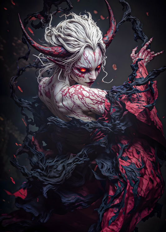 Fiery Gaze of the Demoness