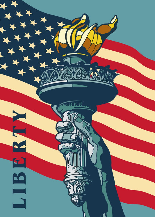 The USA Torch with Liberty