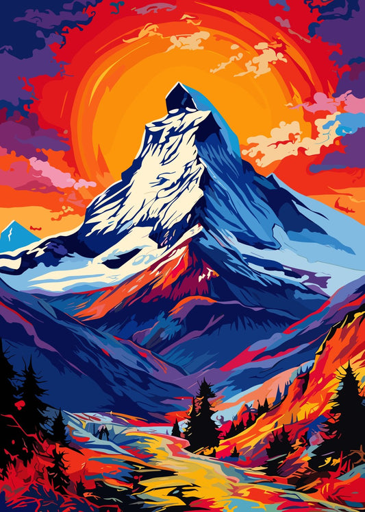 Mountain Sunset View