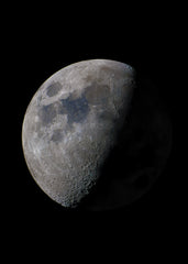 Moon and space galaxy