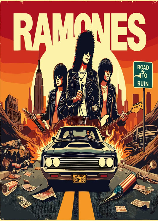 Ramones Road to Ruin Album Art
