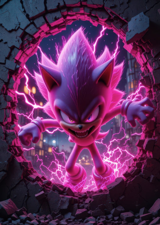 Pink Sonic Hedgehog