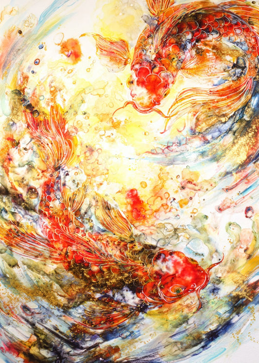 Abstract Koi
