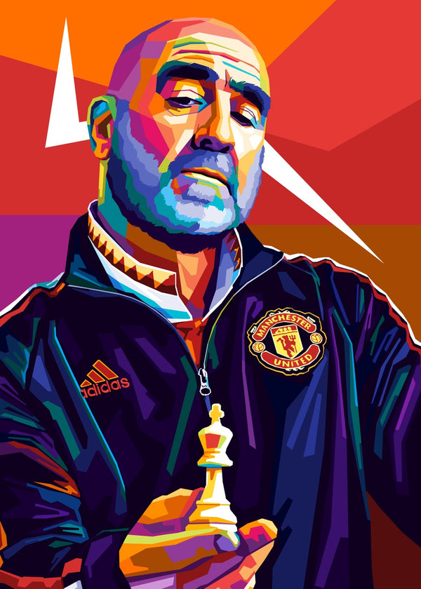 Eric Cantona Wpap Pop Art