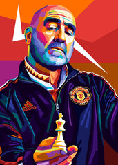 Eric Cantona Wpap Pop Art