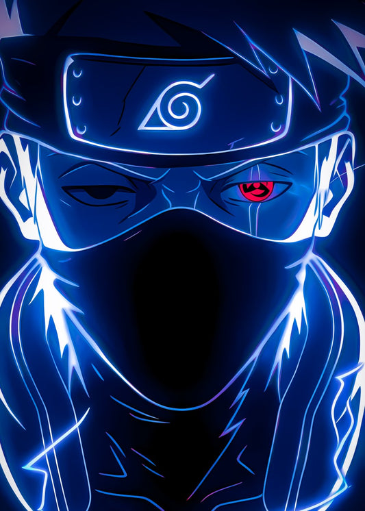 Kakashi Hatake in Blue Aura, Naruto
