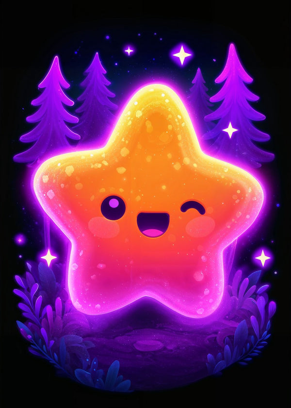 Neon Forest Star Kawaii