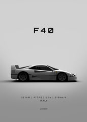 Ferrari F40 1992 - White