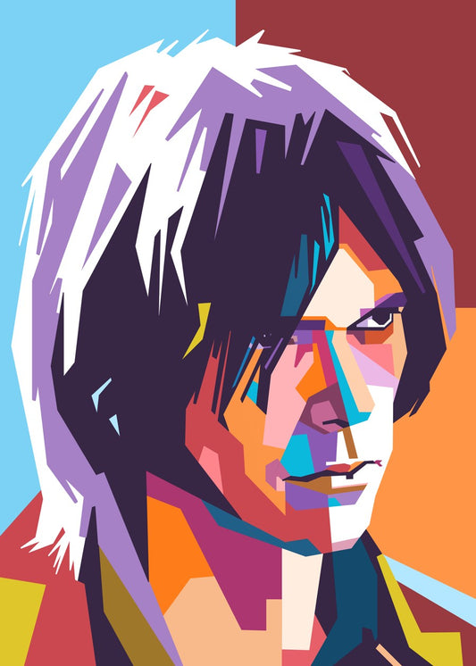 Neil Young pop art portrait