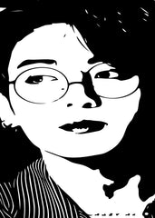 Jung Kook, Black and White Portrait Art