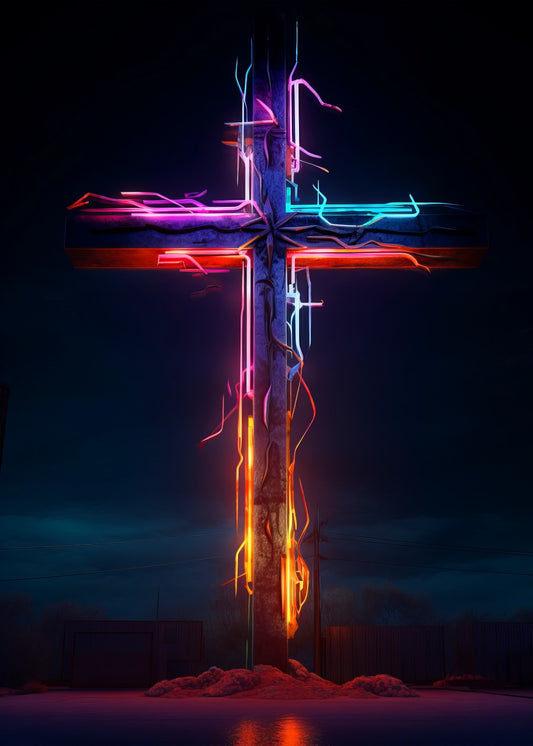 The Electric Cross Glowing