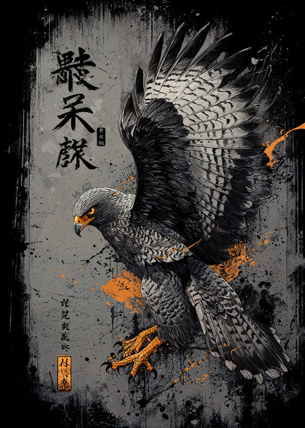 Japanese Hawk Art
