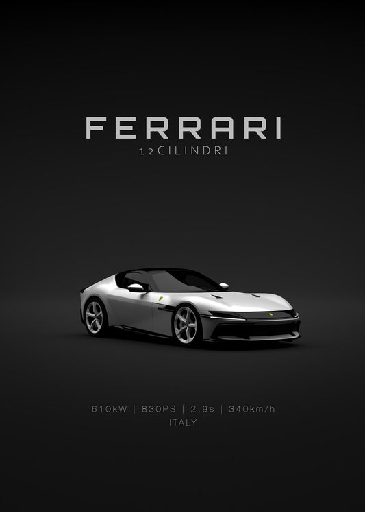 2025 Ferrari 12Cilindri White 