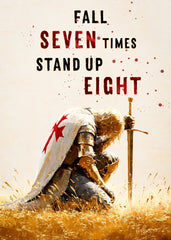 Fall seven times, stand up eight, Japanese proverb