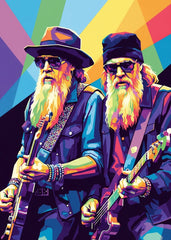 ZZ TOP pop art portrait