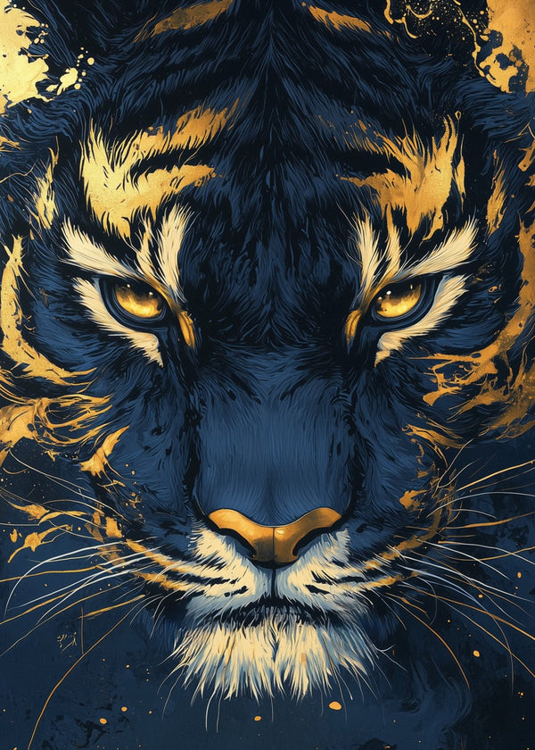 Gold Tiger Face
