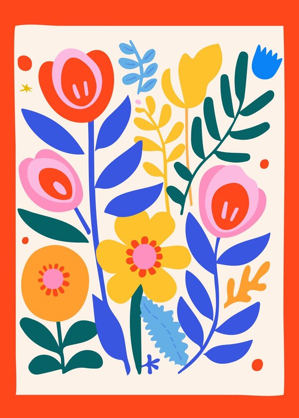 Framed Flower Garden