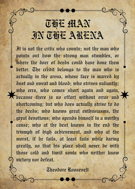 The Man in the Arena