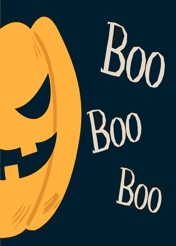 Repeat Boo Pumpkin Halloween