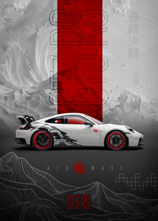 Porsche GT3 RS Red Wave