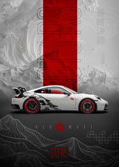 Porsche GT3 RS Red Wave