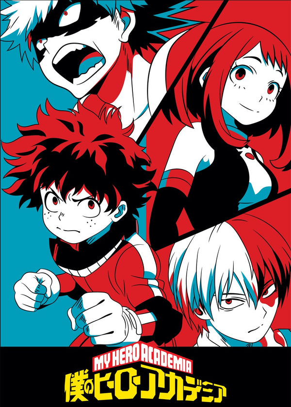 my hero academia pop art