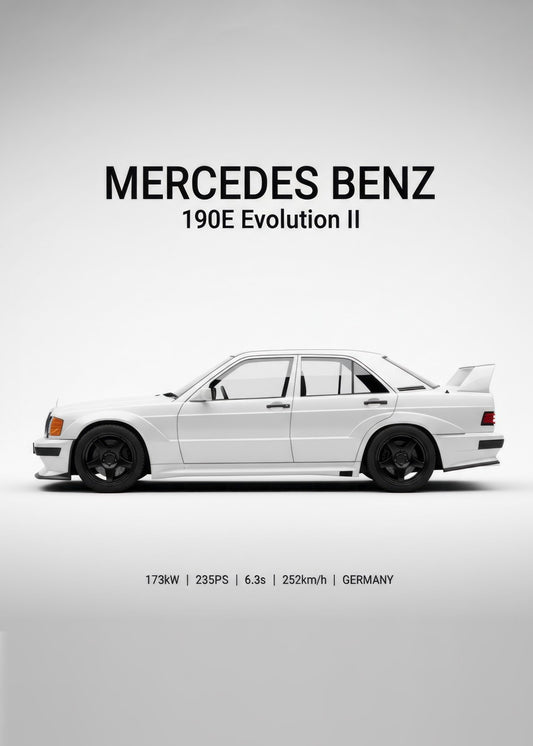 Mercedes 190E evo II white 