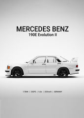 Mercedes 190E evo II white 