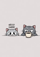 Coffee Cats Morning Mood