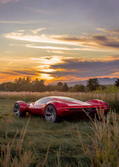 Futuristic Supercar Sunset