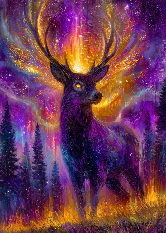 Enchanted Stag of the Cosmic