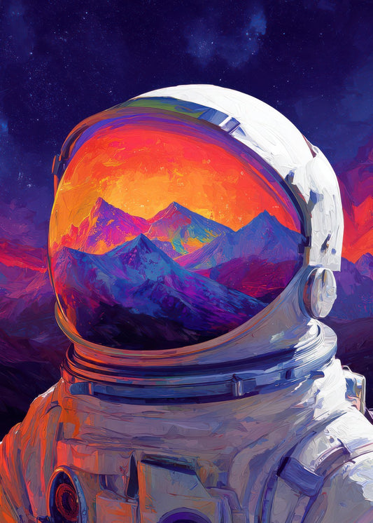 Astronauts Reflecting Helmet