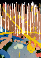 Color Drip Explosion Abstract