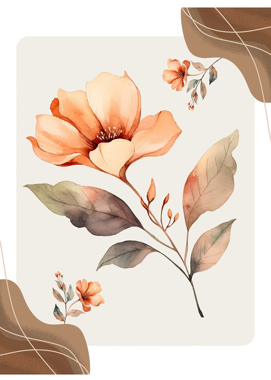 Elegant Watercolor Floral Comp