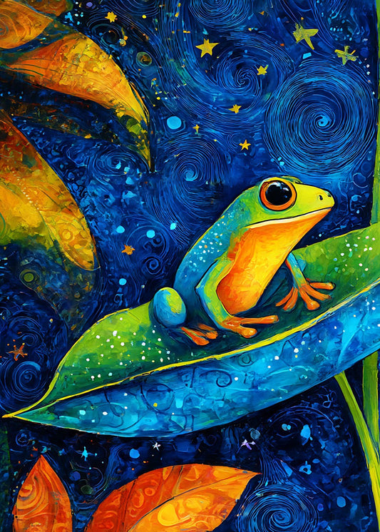 Cute Watercolor Tree Frog