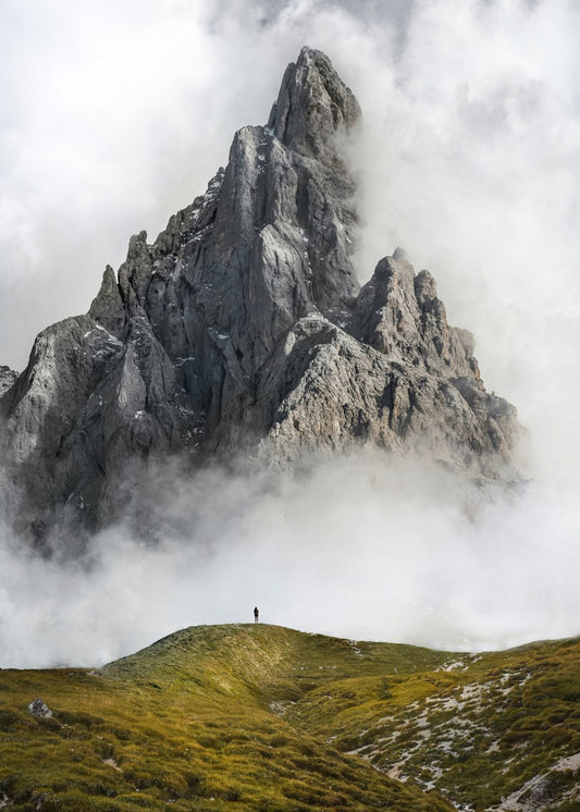 Earth Meets Sky Misty Mountain