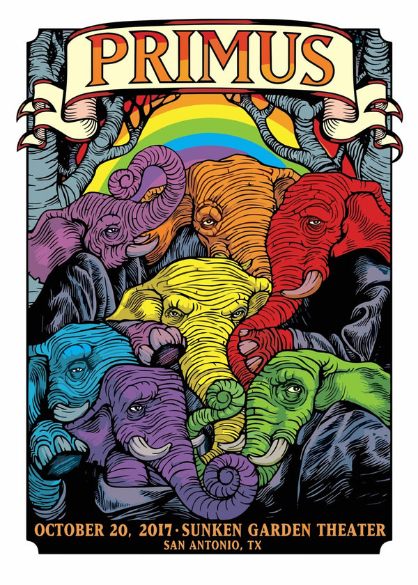 Primus Concert Poster Elephant