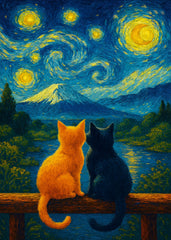 Mount-Fuji starry night