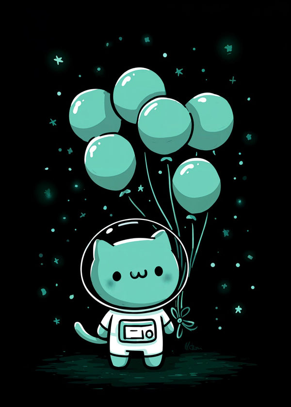 Balloon Space Cat