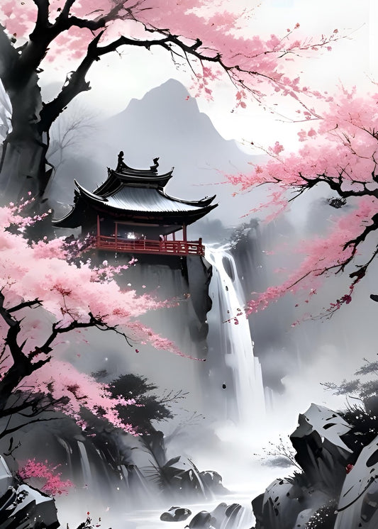 sakura view painting