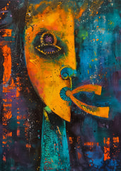 Abstract African Mask Art