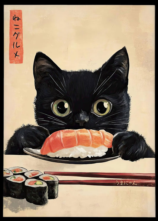 Sushi Black Cat