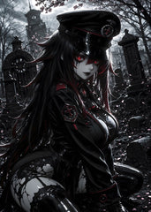 Crimson Gaze in the Shadows